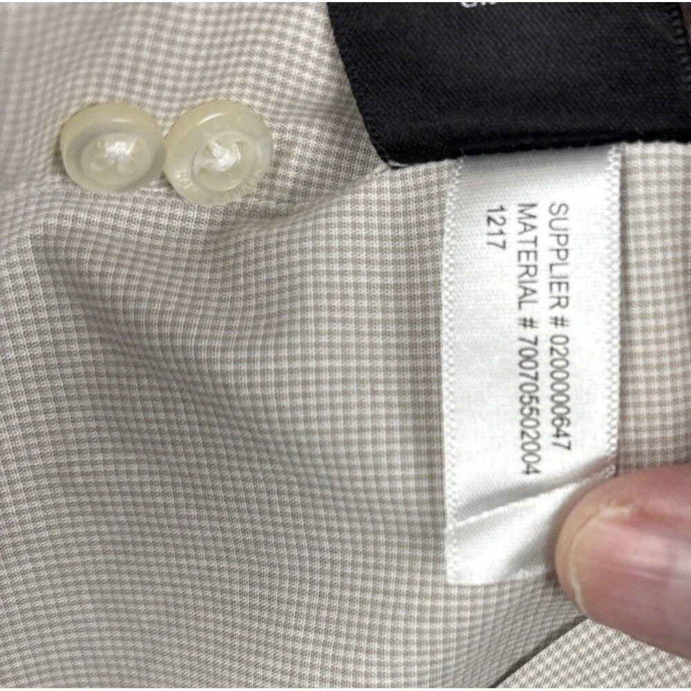 Ralph Lauren Dress shirt Mens 14 1/2 - 32/33 Beige Slim Fit Stretch Long Sleeve